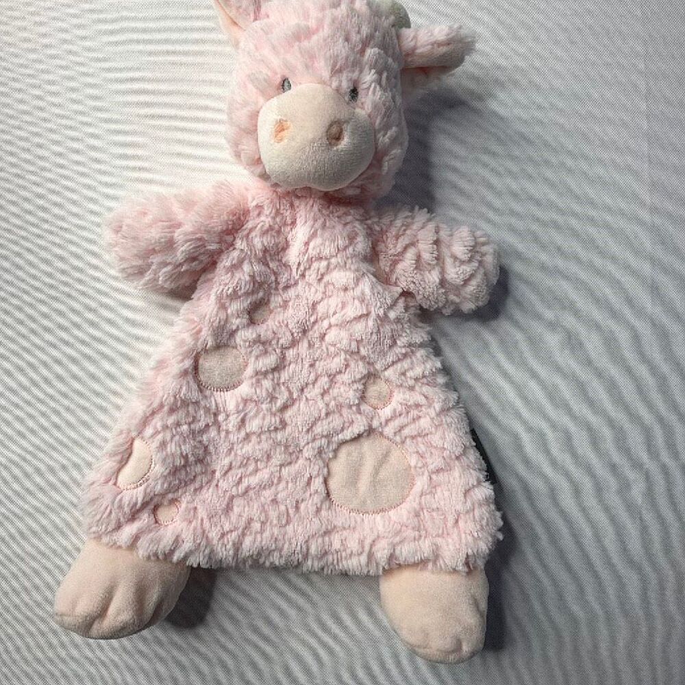 Demdaco Gracie the Giraffe Lovey Rattle Security Blanket Baby Plush